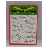 1974 Topps Yankees Checklist MK/Crease/Edge/Corner