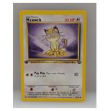 1999 Pokemon 1st Edition Jungle Meowth #56 *LP