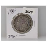 1884 90% Silv Morgan $1 Dollar
