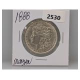 1888 90% Silv Morgan $1 Dollar