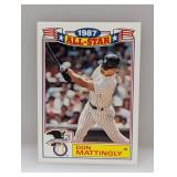 1987 AS Glossy Don Mattingly Print Roller Indents