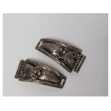 .925 Sterl Artisan Signed Watch Band Pieces