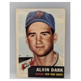 1953 Topps Al Dark Giants Corners/Edges/Creases