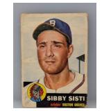 1953 Topps #124 Sibby Sisti Corners/Edges/Surface