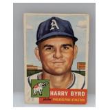 1953 Topps #131 Harry Byrd Athletics Corners/Edges