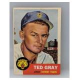 1953 Topps #52 Ted Gray Tigers Corners/Edges/Stain