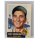1953 Topps #117 Sid Gordon Braves Corners/Edges