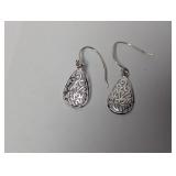 .925 Sterl Openwork Dangle Earrings