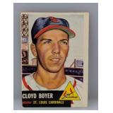 1953 Topps Cloyde Boyer Cardinals Corners/Edges