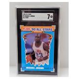 1990-91 Fleer All-Star #5 Michael Jordan SGC 7 NM
