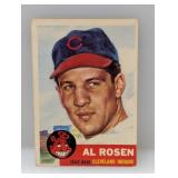 1953 Topps Al Rosen Indians Corners/Edges/Crease