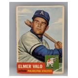 1953 Topps #122 Elmer Valo Athletics Corners/Edges