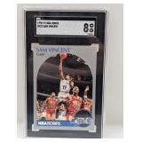 1990-91 NBA Hoops Vincent/Jordan 12 Jersey SGC 8