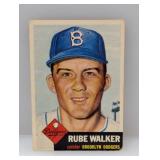 1953 Topps #134 Rube Walker Dodgers Corners/Edges