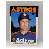 1986 Topps #100 Nolan Ryan Print Lines