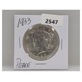 1923 90% Silv Peace $1 Dollar