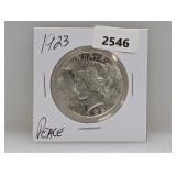 1923 90% Silv Peace $1 Dollar