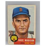 1953 Topps #99 Dave Madison Corners/Edges/Crease
