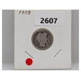 1903 90% Silv Barber Dime