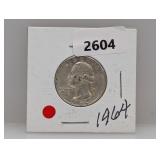 1964 90% Silv Wash Quarter