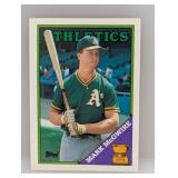 1988 Topps Mark McGwire #580 Edges