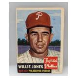 1953 Topps #88 Willie Jones Corners/Edges/Creases
