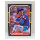 1987 Donruss Greg Maddux RC #36 Edge