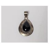 .925 Sterl Oval Teardrop Pendant