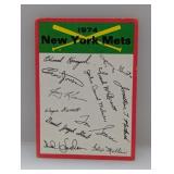 1974 Topps NY Mets Team Checklist Damage