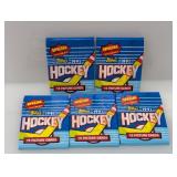 (5) 1991 Topps Hockey Packs