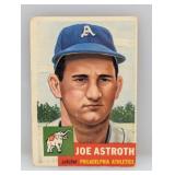 1953 Topps #103 Joe Astroth Athletics Damage