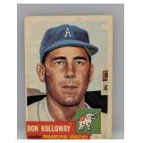 1953 Topps #97 Don Kolloway Athletics Damage