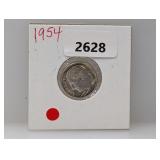 1954 90% Silv Roos Dime