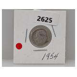 1954 90% Silv Roos Dime