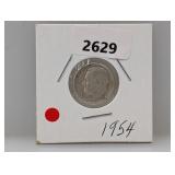 1954 90% Silv Roos Dime