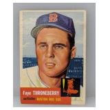1953 Topps Faye Throneberry Corners/Edges/Surface