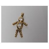 Vermeil/.925 Sterl "Boy" Pendant
