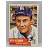1953 Topps Irv Noren Yankees Corners/Edges/Crease