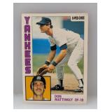 1984 Topps O-Pee- Chee Don Mattingly RC #8 Edges