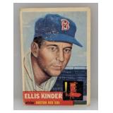 1953 Topps #44 Ellis Kinder Red Sox Damage