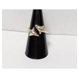 .925 Sterl Adjustable Taxco Dolphins Ring