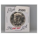 1964 90% Silv JFK Half $1 Dollar