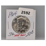 1964 90% Silv JFK Half $1 Dollar