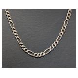 22" .925 Sterl Figaro Chain Necklace