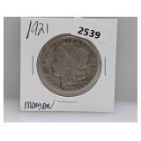 1921 90% Silv Morgan $1 Dollar