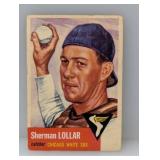 1953 Topps #53 Sherm Lollar Corners/Edges/Creases