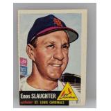 1953 Topps Enos Slaughter HOF ï¿½ Cardinals Edges
