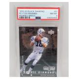 1998 Black Diamond Peyton Manning RC Single  PSA 8