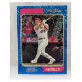 2023 Trout Topps Heritage Chrome Blue Speckle Ref