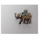 .925 Sterl Elephant Pendant